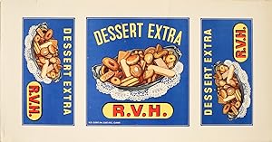 1930s Art Deco French Advertising poster - Dessert Extra R.V.H (Cookies)