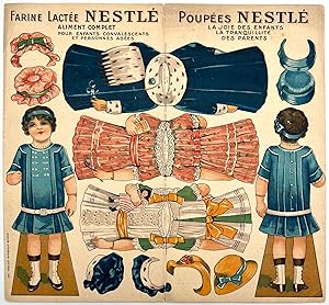 "Poupées Nestlé" -- Uncut Advertising Paper Doll