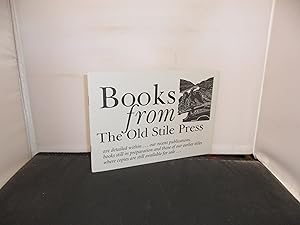 Books from the Old Stile Press (Circa 1998/99)