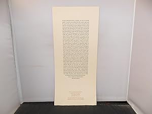 Libanus Press Keepsake for the 1993 Open Day - Printing of text taken from the first sheet printe...