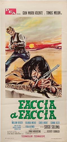 Face to Face [Faccia a faccia] (Original Italian poster from the 1967 film)