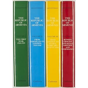 The Republic of Armenia. Four volumes. Volume I, The First Year, 1918-1919; Volume II, From Versa...