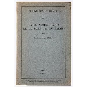 Textes Administratifs de la Salle 111 du Palais.