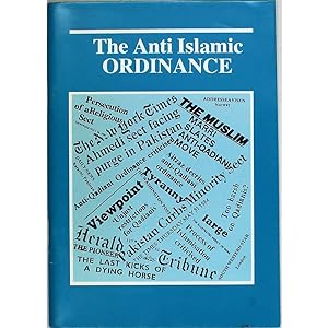The Anti-Islamic Ordinance. Part One. A review of World Press comments about the recently promulg...