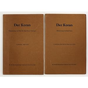 Der Koran. Two volumes. 1. Lieferung. Seite 1-144; 2. Lieferung. Seite 145-272/Sure 8, 28-22,23.