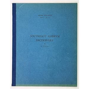 Southeast Ambrym Dictionary.