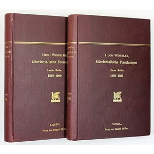 Altorientalische Forschungen. Erste Reihe. (I-VI. 1893-1897.); Zweite Reihe, 1898-1900. Two volumes.