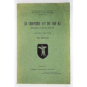 Le Chapitre 117 du Che-Ki. (Biographie de Sseu-ma Siang-jou).