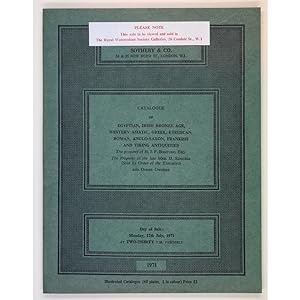 Catalogue of Egyptian, Irish bronze age, Western Asiatic, Greek, Etruscan, Roman, Anglo-Saxon, Fr...