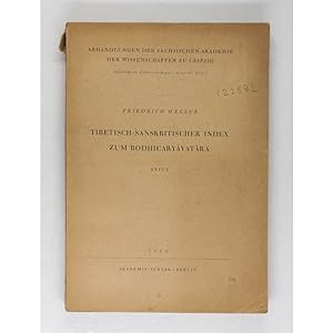 Tibetisch-Sanskritischer Index zum Bodhicaryavatara. Heft 1.