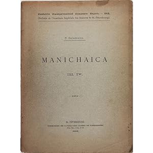 Manichaica III. IV.