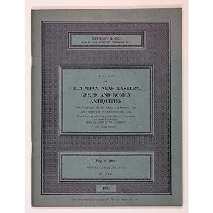 Catalogue of Egyptian, Near Eastern, Greek and Roman Antiquities. The property of the late Freder...