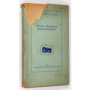 KinaiMagyar Bibliografia. Chinese-Hungarian Bibliography