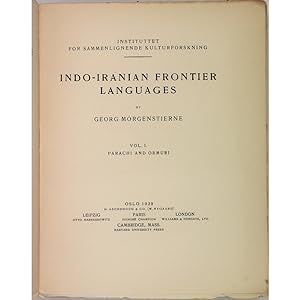 Indo-Iranian Frontier Languages. Vol.I: Parachi and Ormuri.