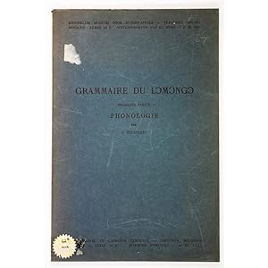Grammaire du Lomongo. Premiere Partie: Phonologie.
