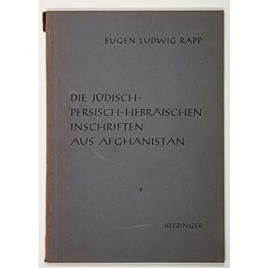 Die Jüdisch-Persisch-Hebräischen Inschriften aus Afghanistan.