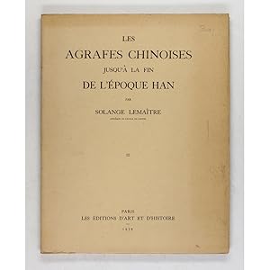 Les Agrafes Chinoises Jusqu'à la Fin de l'époque Han.