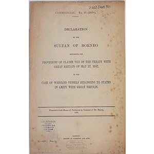 Declaration by the Sultan of Borneo extending the provisions of clause VIII of the treaty with Gr...