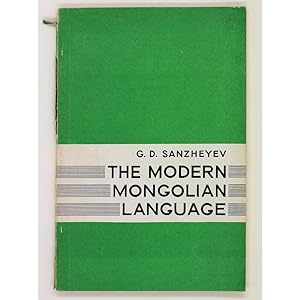 The Modern Mongolian Language.
