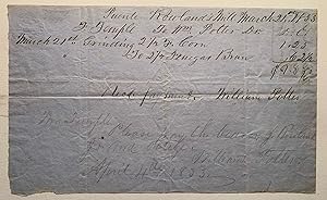 Bill from Rowland's Mill, Rancho La Puente to Juan [John] Temple/William Potter--March 21, 1853