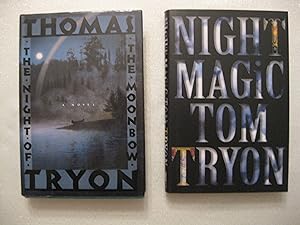 Tom Tryon Two (2) Hardcover Book Lot, including: The Night of the Moonbow, and; Night Magic
