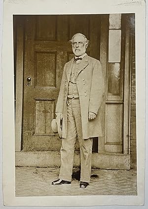 PHOTOGRAPH OF ROBERT E. LEE STANDING IN FRONT OF HIS HOME SEVERAL DAYS AFTER HIS SURRENDER AT APP...
