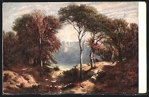Ansichtskarte Herbst von Alexandre Calame 1810-1864