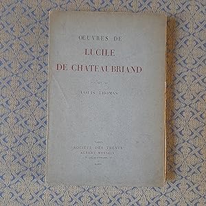 Oeuvres de Lucile de Chateaubriand