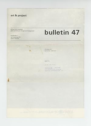 bulletin 47: A Touch of Blossom. (Spring 1971) [22 December 1971-21 January 1972]