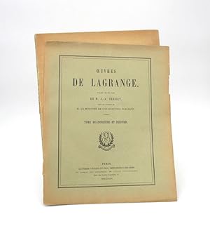 Oeuvres de Lagrange : tome XIV seul
