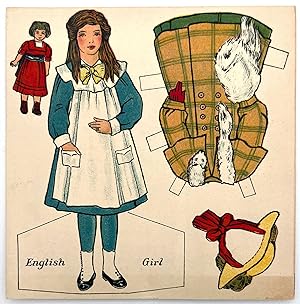 "English Girl" -- Uncut Advertising Paper Doll for Brown's Dentifrice