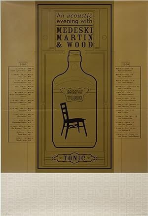 Original poster for Medeski Martin and Wood's 2000 acoustic tour