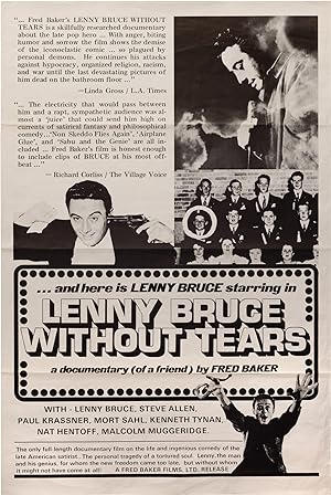 Lenny Bruce: Without Tears (Original film poster from the 1972 film)