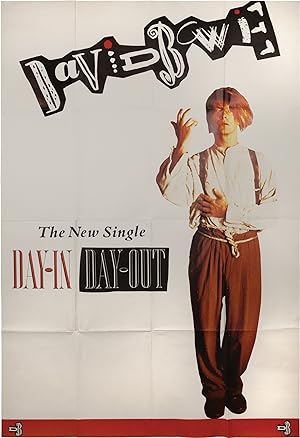 Day-In Day-Out (Original UK record store poster for the 1987 single by David Bowie)