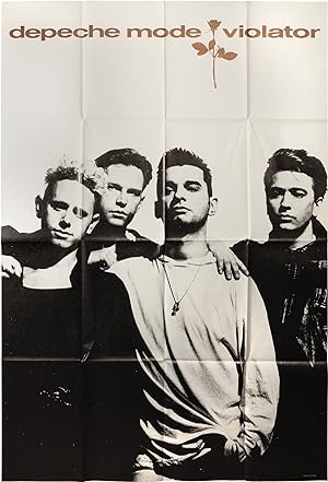 Original jumbo oversize UK record store poster for Depeche Mode's 1990 release "Violator"