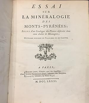 Essai sur la minéralogie des Monts-Pyrénées, Suivi d'un catalogue des plantes observées dans cett...