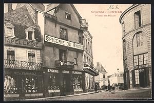 Carte postale Chateau-Gontier, Place du Pilori