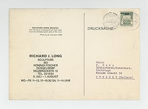 Exhibition postcard: Richard J. Long: Sculpture Bei Konrad Fischer (5 July-1 August [1969])