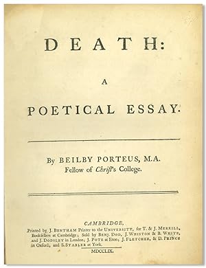 DEATH: A POETICAL ESSAY