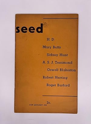 Seed For January 1933