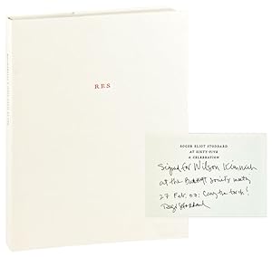 Roger Eliot Stoddard at Sixty-Five: A Celebration [Limited Edition, Inscribed and Signed by Stodd...