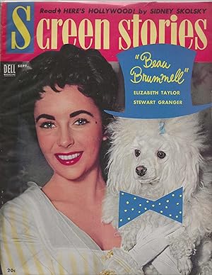 Screen Stories Magazine September 1954 Elizabeth Taylor, Marlon Brando!