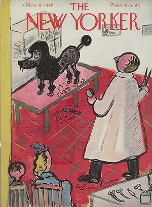 The New Yorker November 9, 1946 Abe Birnbaum FRONT COVER ONLY