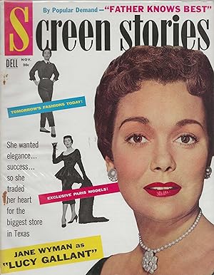 Screen Stories Magazine November 1955 Jane Wyman, Joan Crawford!