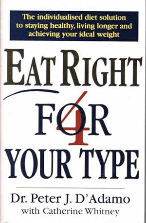 Eat Right for Your Type : The Individualized Diet Solution to Staying Healthy, Living Longer and ...