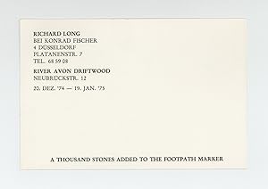 Exhibition postcard: River Avon Driftwood (20 December 1974-19 January 1975)