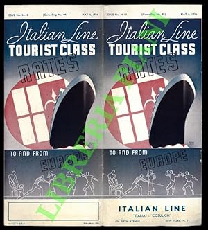 Italian Line. Tourist Class.
