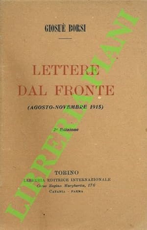 Lettere dal fronte (agosto-novembre 1915).
