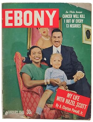 Ebony Magazine January, 1949 Adam Clayton Powell Cover