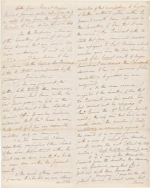 [AUTOGRAPH LETTER, SIGNED, FROM WINFIELD SCOTT TO PRESIDENT JOHN TYLER, ENUMERATING TWENTY COMPLA...